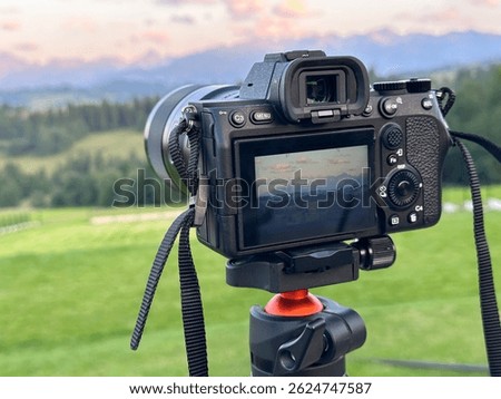 a camera taking a photo