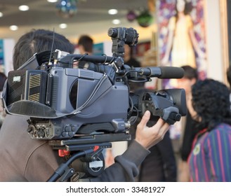 Cameraman Working - Reality TV In Hong Kong, China