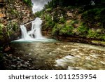 Cameron fall in Waterton Lakes National Park