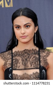 Camila Mendes At The 2018 MTV Movie And TV Awards Held At The Barker Hangar In Santa Monica, USA On June 16, 2018.