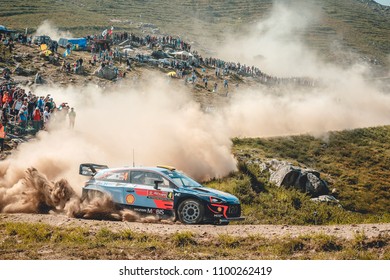 Caminha/Portugal - 5 18 2018:Mikkelsen Andreas - Jæger At Caminha 2 Special Stage Of Rally De Portugal