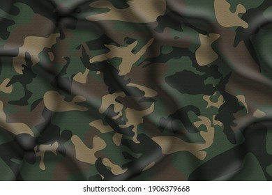Camouflage fabric cloth texture - abstract Background and texture