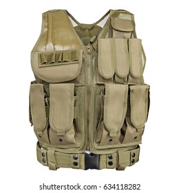 Camouflage Military Body Armor Isolated On Stock Photo (Edit Now) 634118282