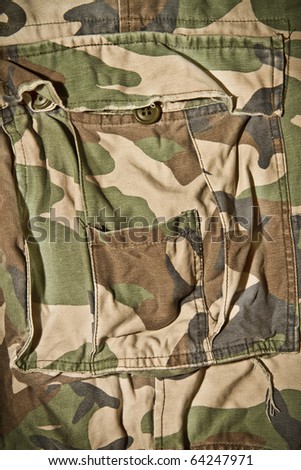 Camouflage pattern trousers