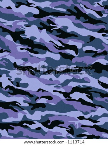 camouflage-patterned fabric (with texture) in wintry blues