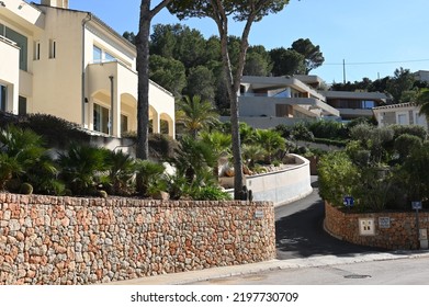 Camp De Mar, Spain - April 7, 2022: Expensive Vacation Property On Mallorca