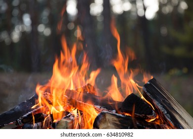 Camp Fire Burns