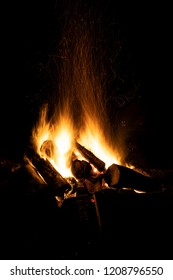 A Camp Fire Close Up