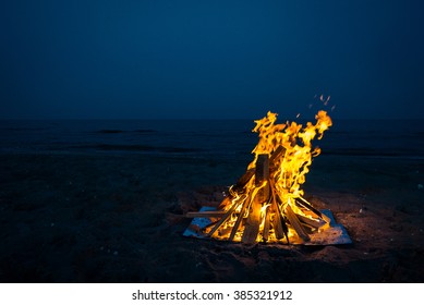 Camp Fire In The Night