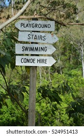 Camp Ground Sign Post