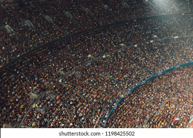 Camp Nou Stadium Crowd Texture