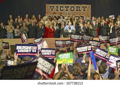 Campaign Rally In Ohio Attended By Vice Presidential Candidate Dick Cheney, 2004