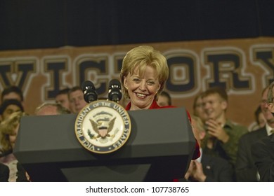 Campaign Rally In Ohio Attended By Vice Presidential Candidate Dick Cheney, 2004