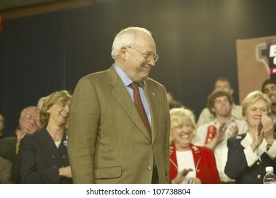 Campaign Rally In Ohio Attended By Vice Presidential Candidate Dick Cheney, 2004