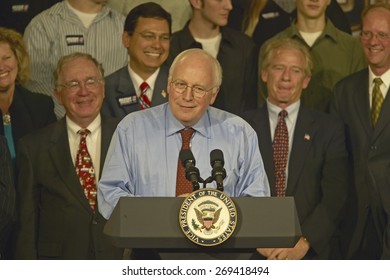 Campaign Rally In Ohio Attended By Vice Presidential Candidate Dick Cheney, 2004