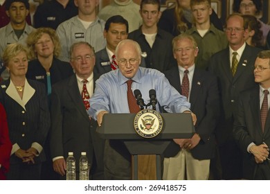 Campaign Rally In Ohio Attended By Vice Presidential Candidate Dick Cheney, 2004