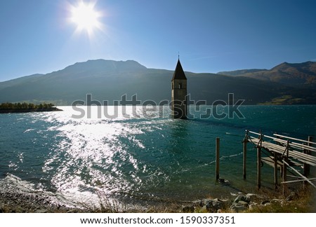 Similar – Image, Stock Photo Submerged Water Lake