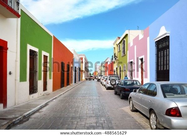 Campeche City in
Mexico colonial
architecture