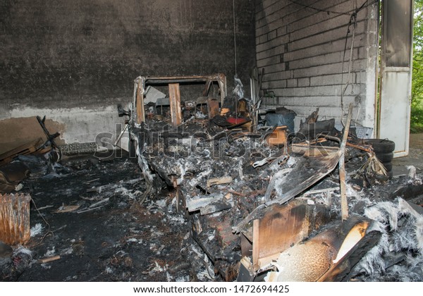 Camper Gas Explode Garage Stock Photo 1472694425 | Shutterstock