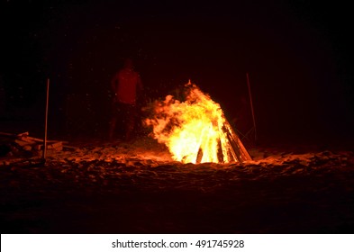 Campfire In The Desert