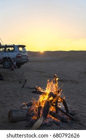 Campfire In The Desert