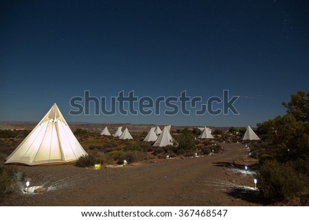 Campground Desert Near Moab Utah Under Stock Photo Edit Now