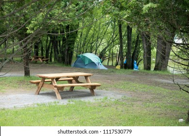 The Campground Site Is Empty