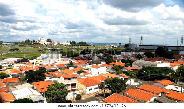 CAMPINAS, BRAZIL - APRIL 17, 2019: Jardim São\
Marcos is a neighborhood of the North Zone of Campinas, to the\
south J. Santa Monica and the Highway D. Pedro I and Southwest is\
the Estrada dos\
Amarais.