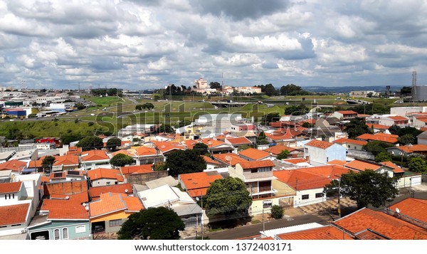CAMPINAS, BRAZIL - APRIL 17, 2019: Jardim São\
Marcos is a neighborhood of the North Zone of Campinas, to the\
south J. Santa Monica and the Highway D. Pedro I and Southwest is\
the Estrada dos\
Amarais.