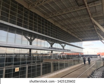 Campinas, Sao Paulo. Brazil - 06/15/2019 - Viracopos International Airport Facade.