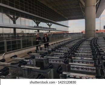 Campinas, Sao Paulo. Brazil - 06/15/2019 - Viracopos International Airport Facade.