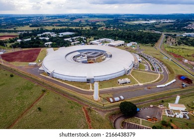 Campinas, Sao Paulo, Brazil - June 10, 2022. Sirius Particle Accelerator. The New Brazilian Synchrotron Light Source.