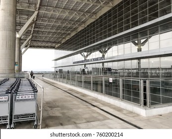 Campinas, SP/Brazil - November 22, 2017: Viracopos International Airport (VCP) Terminal Entrance