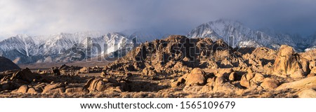 Similar – Image, Stock Photo Alabama Hills in the USA part of the Sierra Nevada