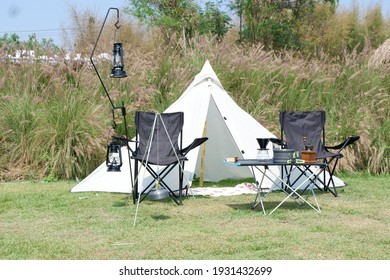 Camping Chair Set With Coffee