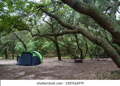 Camping At First Landing State Park In Virginia.