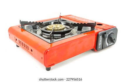 Camping Gas Stove Isolated On White