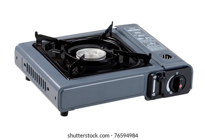 Camping Gas Stove Isolated On White 