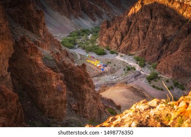 Camping At High Altitude At Stok Kangri Base Camp, In Leh, J&K, India