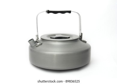 Camping Kettle Isolated.