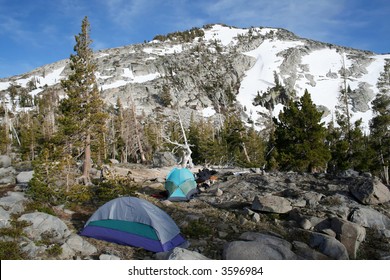 Camping in the mountains