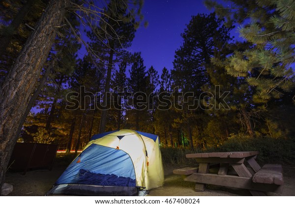 Camping New Shady Rest Campground Mammoth Stock Photo Edit Now