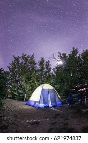 Camping Outside Of Fort Jefferson In Dry Tortugas National Park, Florida Keys