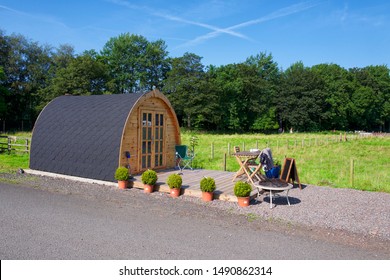 Camping Pod At The Green Frog Cafe, Moffat, Scotland.