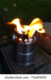 Camping Stove On Flame Stock Photo 716494945 | Shutterstock