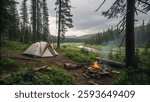 Camping Tent | Sequoia National Park, CA