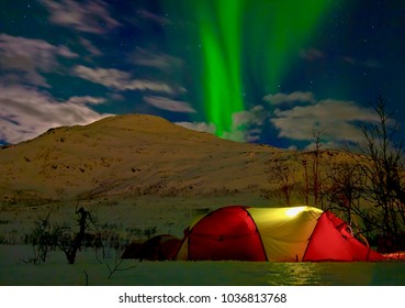 Camping Under The Northern Lights 