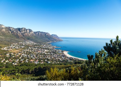 Camps Bay with Table Mountain in Capetown, South Africa