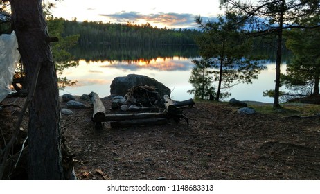 Campsite In Boundary Waters