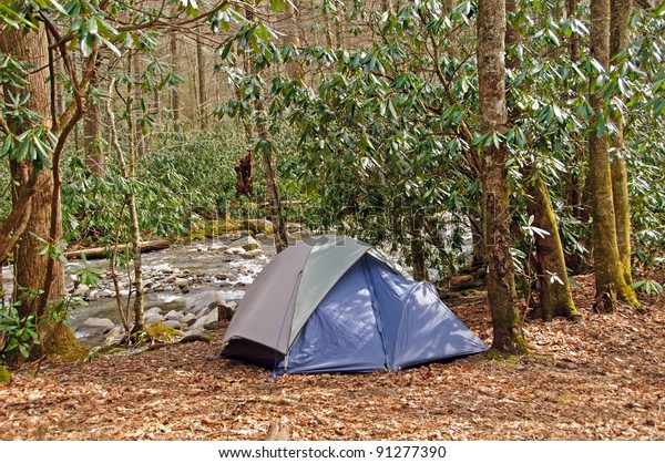 Campsite On Cabin Creek Great Smoky Stock Photo Edit Now 91277390